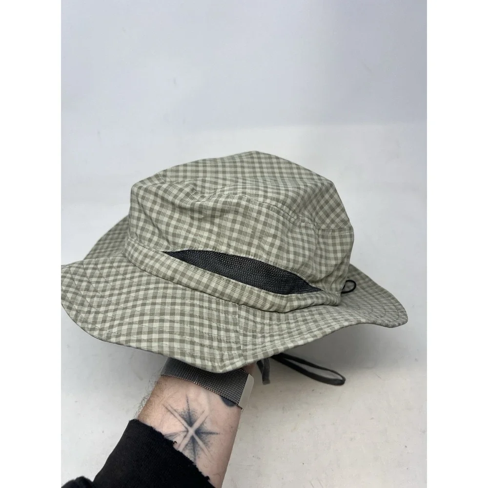 Outdoor Research Sombriolet Booney Sun Hat Gray Plaid M Nylon Adjustable #80615